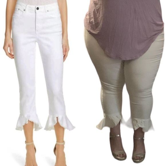 NWT For The Republic High Rise White Jeans - Picture 2 of 11